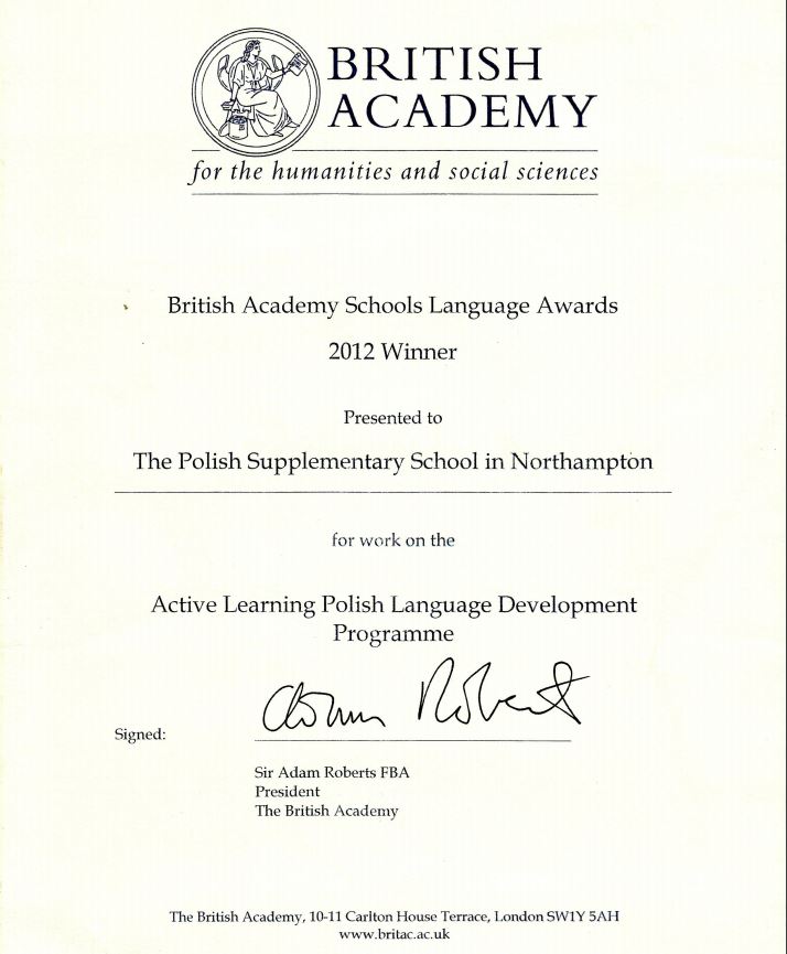 British Academy Winner