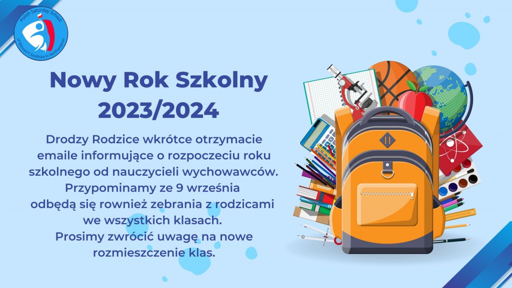 Nowy rok szkolny